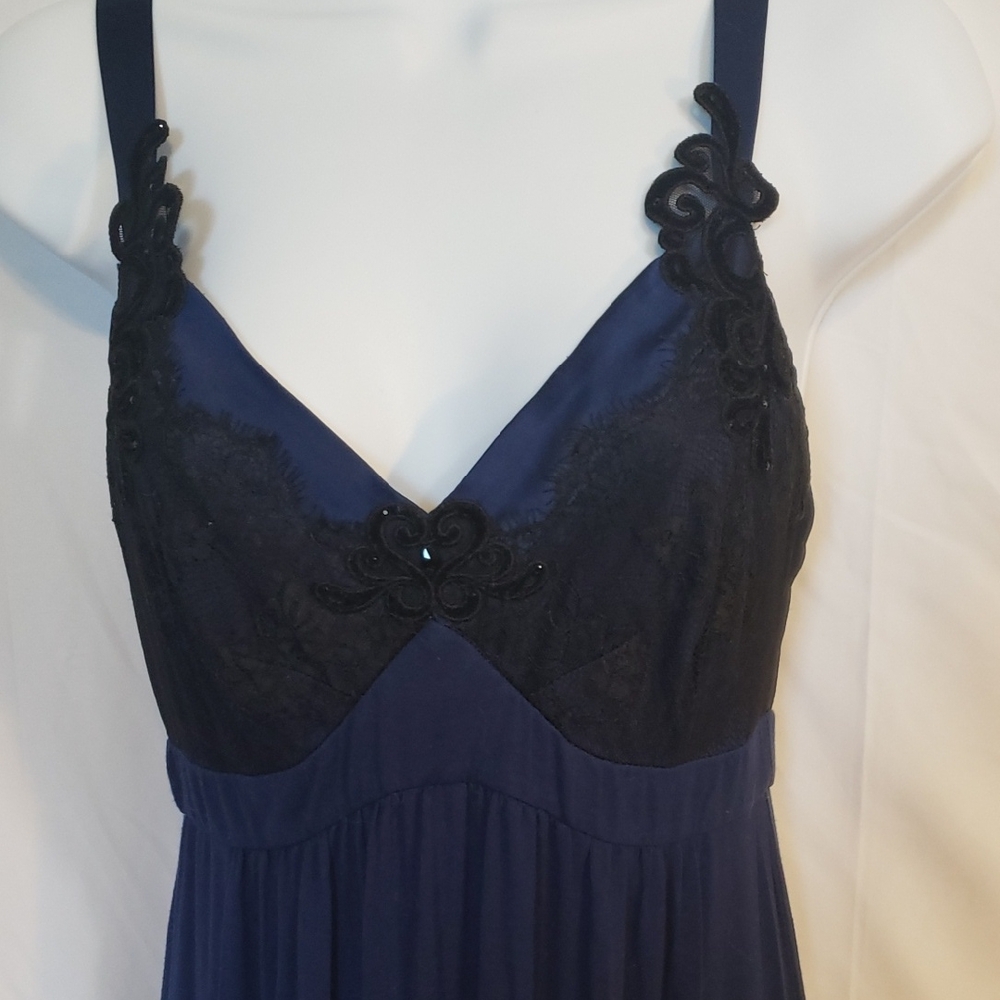 Soma Black and Blue Chemises with Lace Detailing